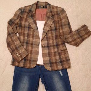 Vintage Harve Benard Plaid Blazer